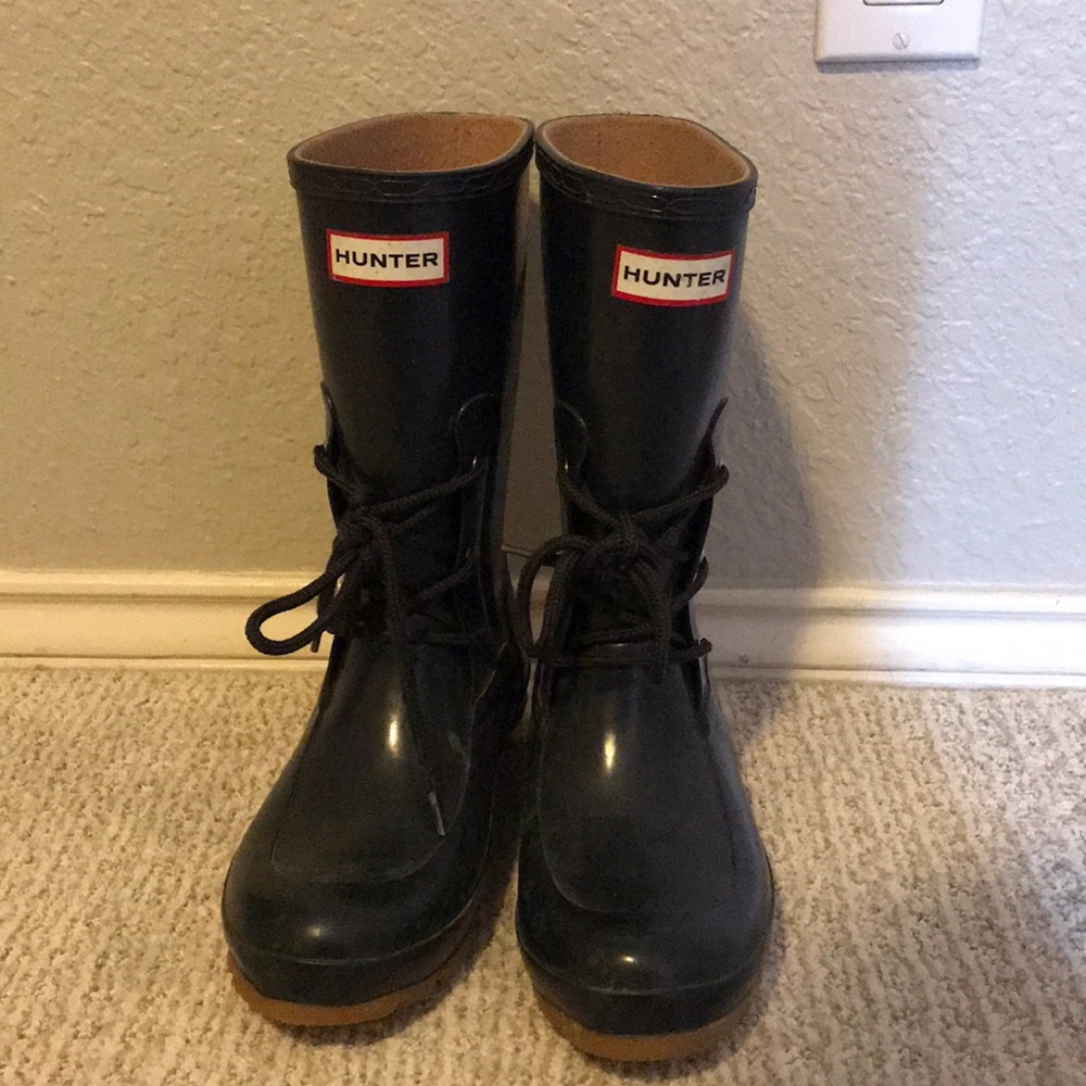 Navy hunter rainboots
